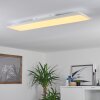 Plafonnier Salamo LED Blanc, 1 lumière, Télécommandes