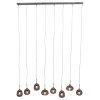 Suspension Steinhauer Bollique Acier inoxydable, 8 lumières