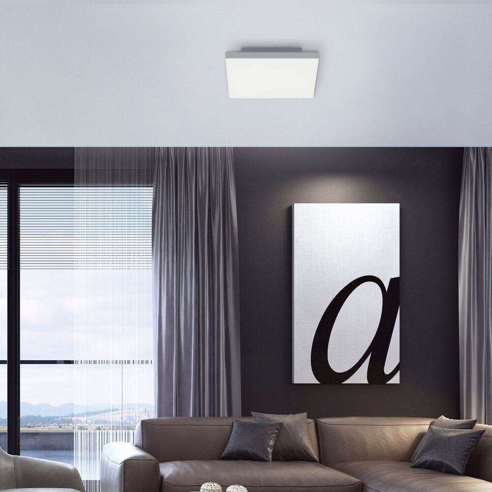 Plafonnier Leuchten-Direkt CANVAS LED Blanc, 1 lumière, Télécommandes main product photo