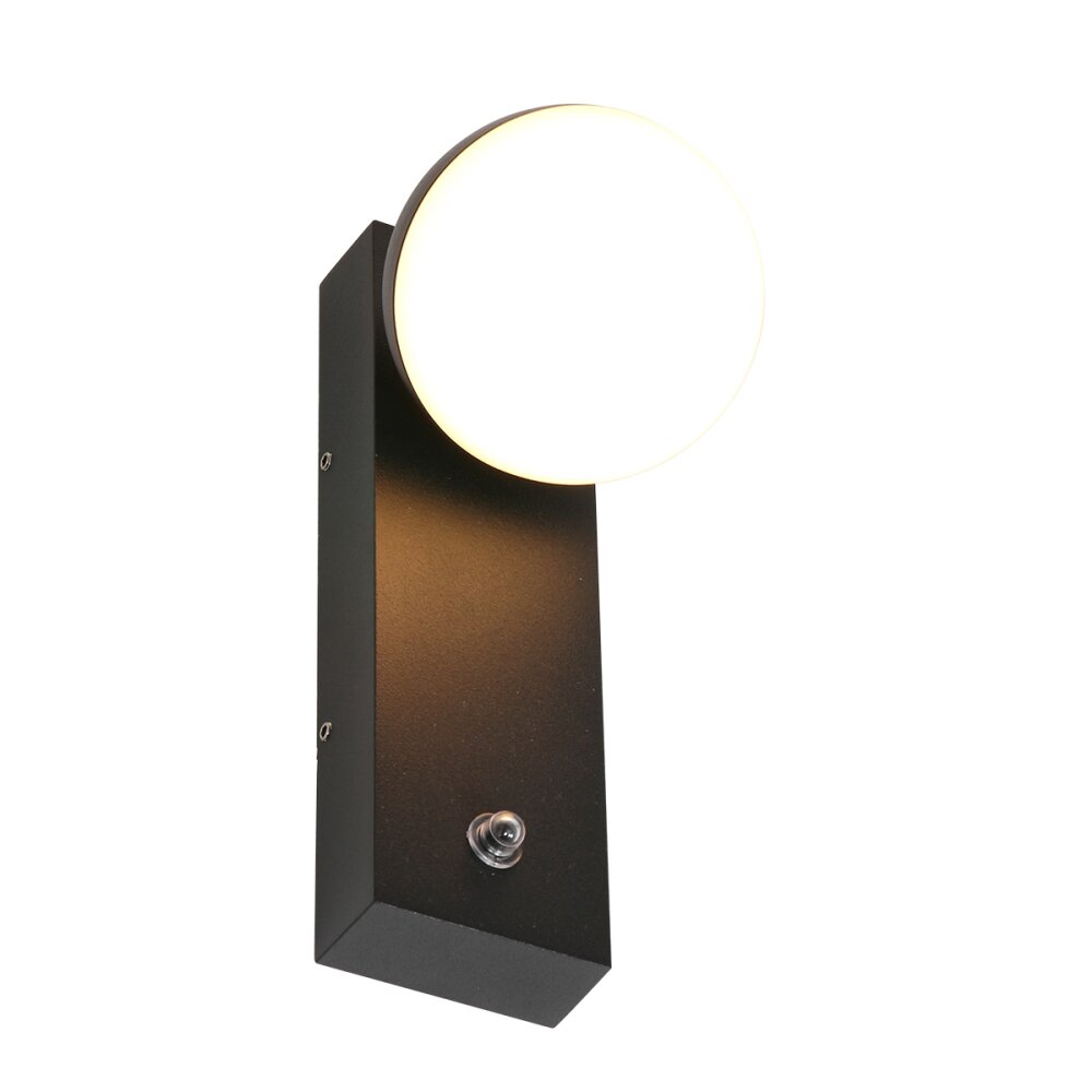 Applique murale d'extérieur Steinhauer Simara LED Noir, 1 lumière main product photo