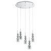 Suspension Eglo BOLANOS LED Chrome, 5 lumières