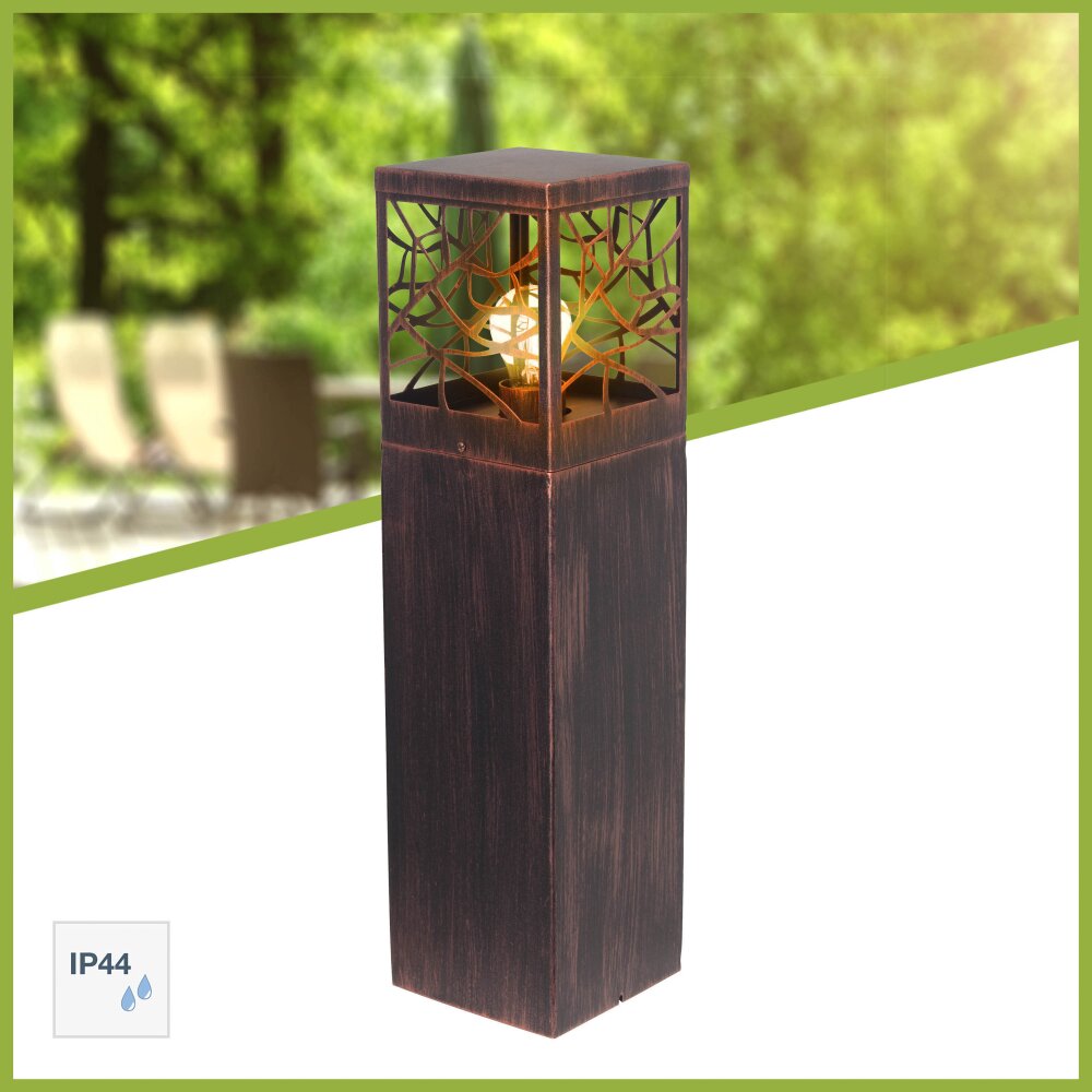 Borne lumineuse Brilliant Whitney Rouille, 1 lumière main product photo
