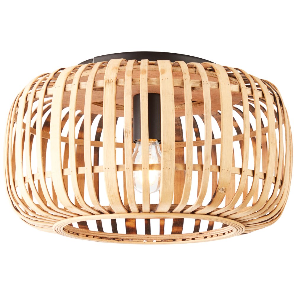 Plafonnier Brilliant Woodrow Noir, 1 lumière main product photo