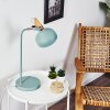 Lampe de table Breamo Vert, Bois foncé, 1 lumière