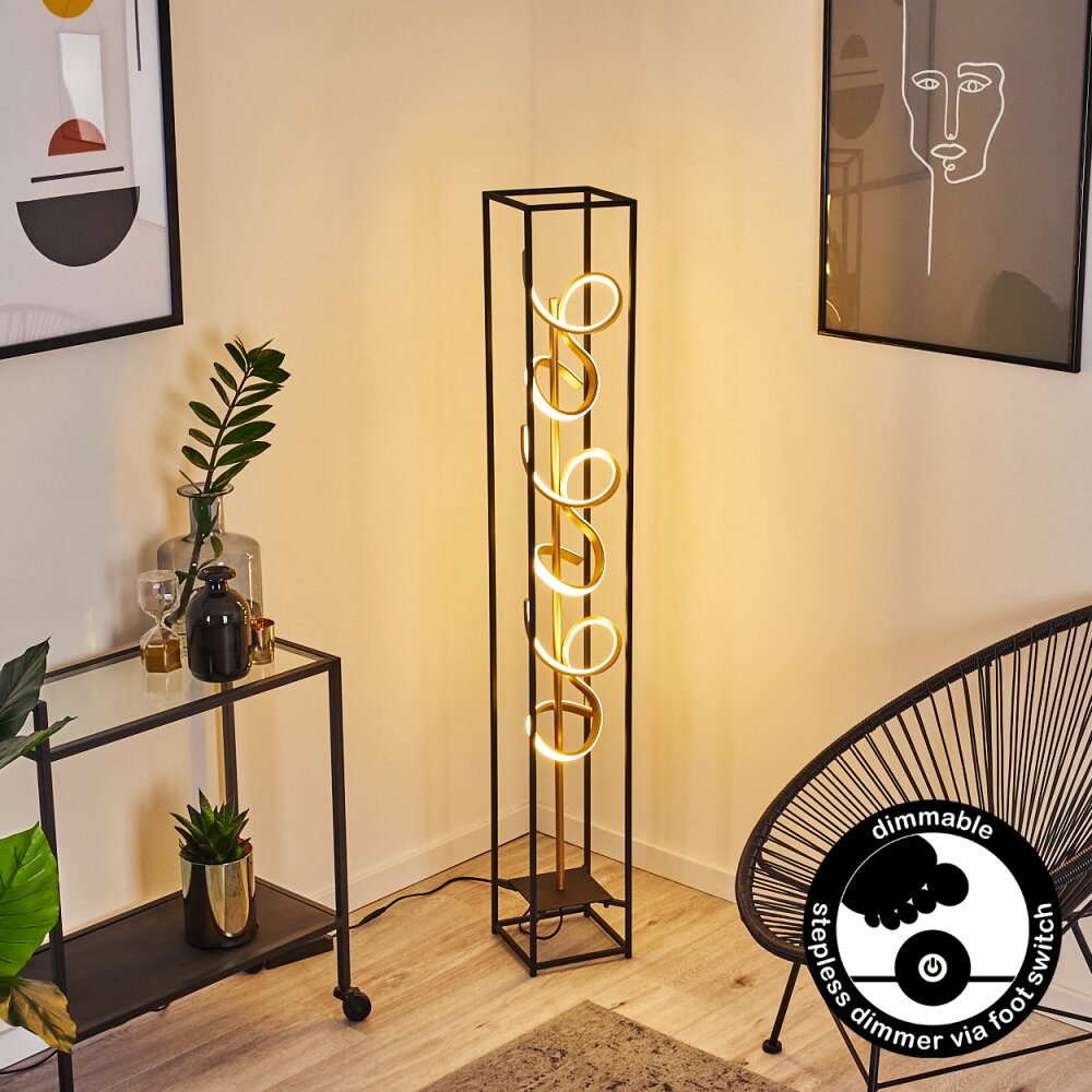 Lampadaire Pericos LED Noir, 3 lumières main product photo