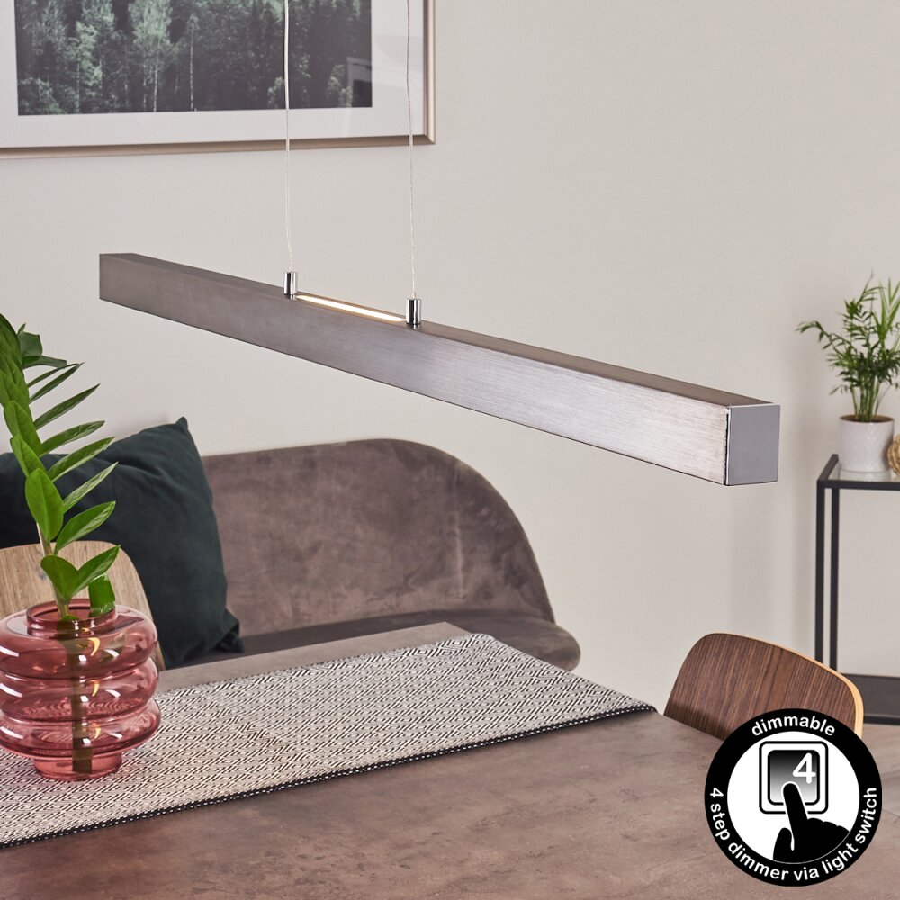 Suspension Tumbila LED Nickel mat, 1 lumière main product photo