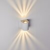 Applique murale d'extérieur Mora LED Blanc, 2 lumières