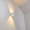 Applique murale d'extérieur Mora LED Blanc, 2 lumières