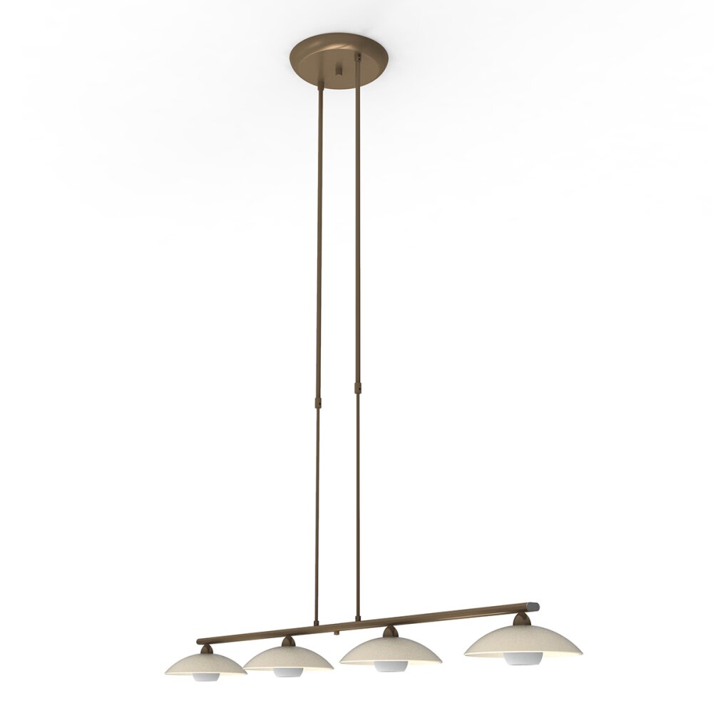Suspension Steinhauer Souvereign LED Bronze, 4 lumières main product photo