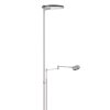 Lampadaire Steinhauer Turound LED Acier brossé, 2 lumières