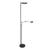 Lampadaire Steinhauer Turound LED Noir, 2 lumières