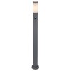 Borne lumineuse Globo BOSTON Anthracite, 1 lumière, Détecteur de mouvement