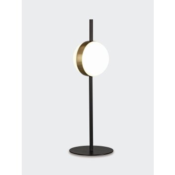 Lampe de table Mantra CUBA LED Or, Noir, 1 lumière