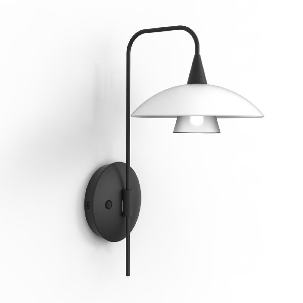 Applique murale Steinhauer Tallerken LED Noir, 1 lumière main product photo