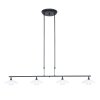 Suspension Steinhauer Tallerken LED Nickel mat, 4 lumières