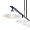 Suspension Steinhauer Tallerken LED Nickel mat, 4 lumières