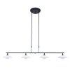 Suspension Steinhauer Tallerken LED Nickel mat, 4 lumières