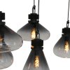 Suspension Steinhauer Flere Gris, Noir, 6 lumières