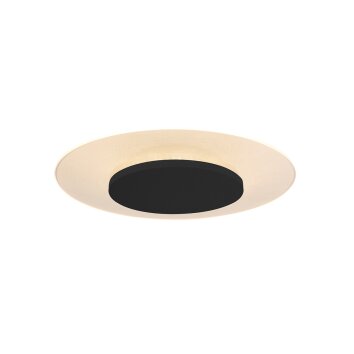Plafonnier Steinhauer Lido LED Noir, 1 lumière