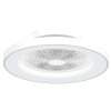 Ventilateur de plafond Mantra TIBET LED Blanc, 1 lumière, Télécommandes