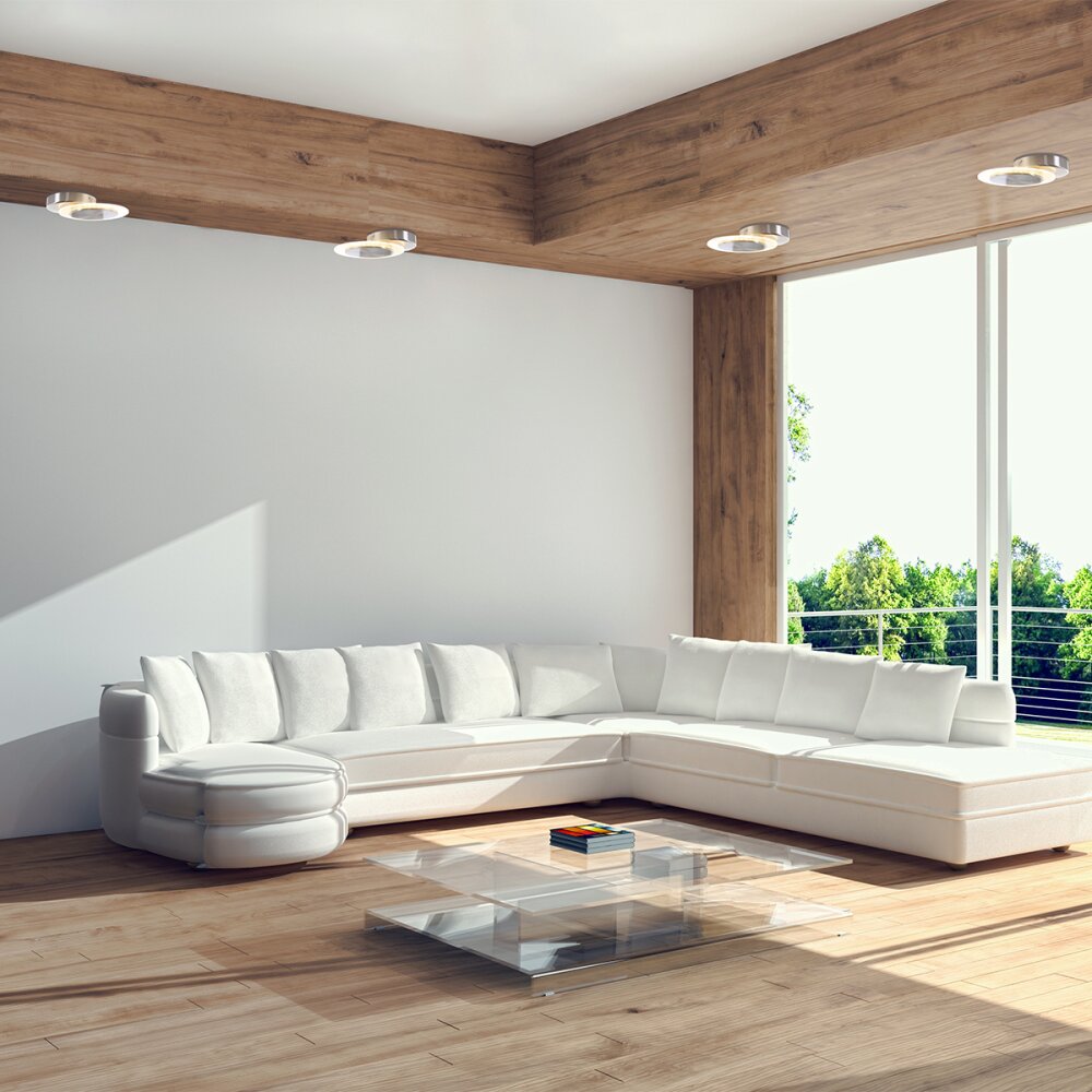 Plafonnier Steinhauer Lido LED Acier brossé, 1 lumière main product photo