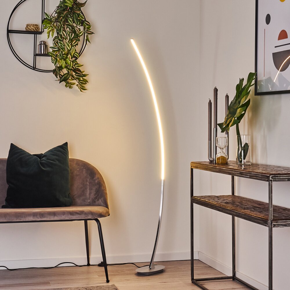 Lampadaire Nagu LED Nickel mat, 1 lumière main product photo