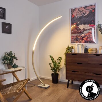 Lampadaire Uttorp LED Argenté, 1 lumière