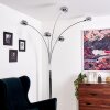 Lampadaire Nikkala Chrome, Blanc, 5 lumières