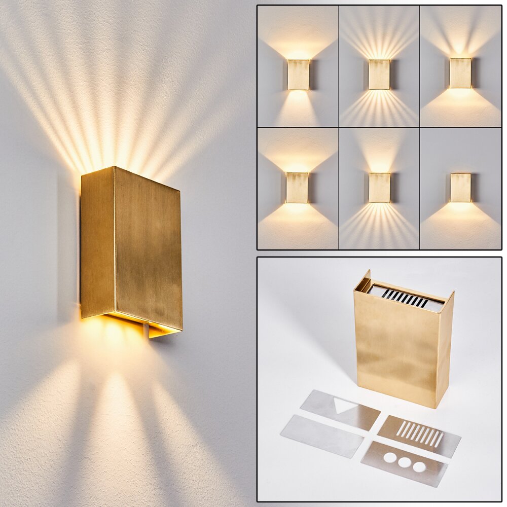 Applique murale d'extérieur Benin LED Laiton, 1 lumière main product photo