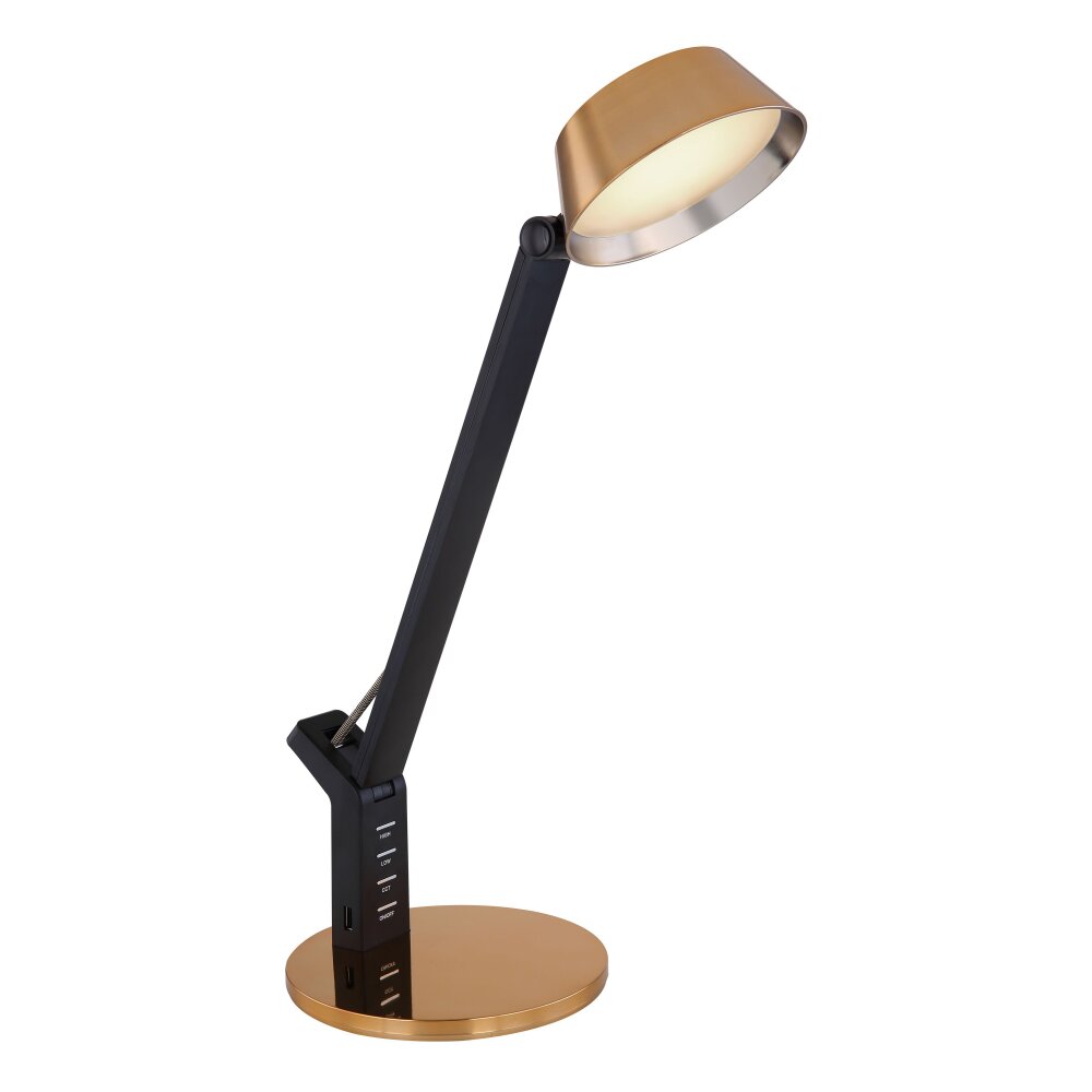 Lampe de table Globo URSINO LED Or, Noir, 1 lumière main product photo