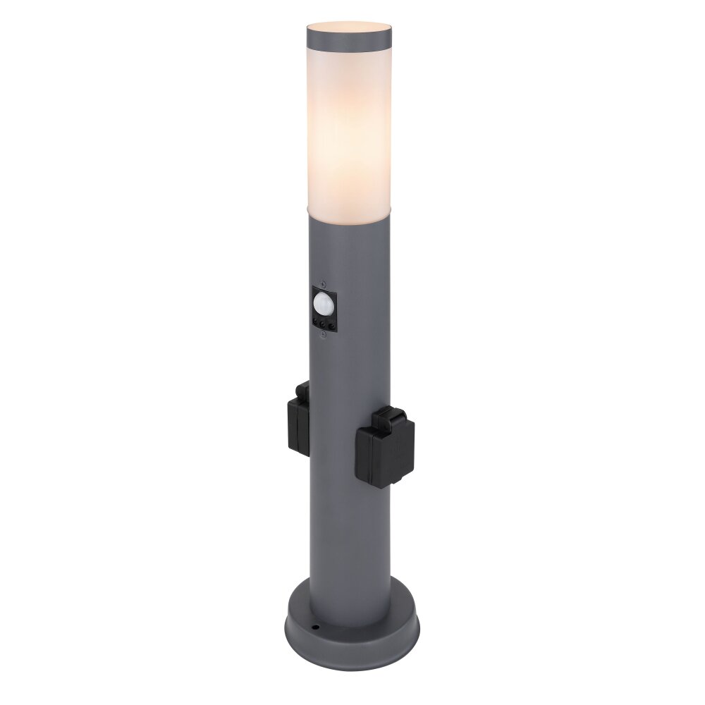 Borne lumineuse Globo BOSTON Anthracite, 1 lumière, Détecteur de mouvement main product photo