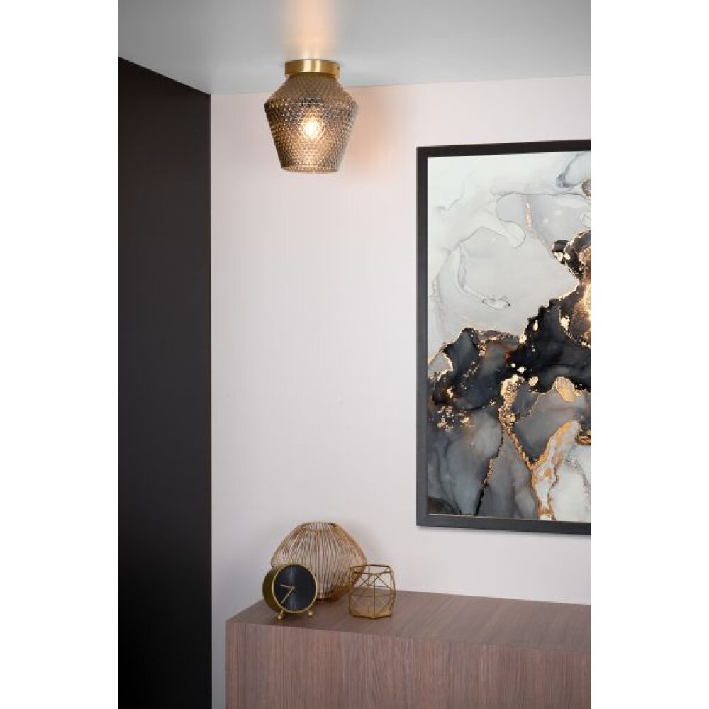 Plafonnier Lucide ROSALIND Laiton, 1 lumière main product photo