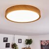 Plafonnier Nexo LED Couleur bois, Blanc, 1 lumière