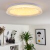 Plafonnier Feletto LED Blanc, 1 lumière, Télécommandes