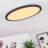 Plafonnier Nexo LED Noir, 1 lumière, Télécommandes