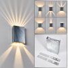 Applique murale Benin LED Nickel mat, 2 lumières