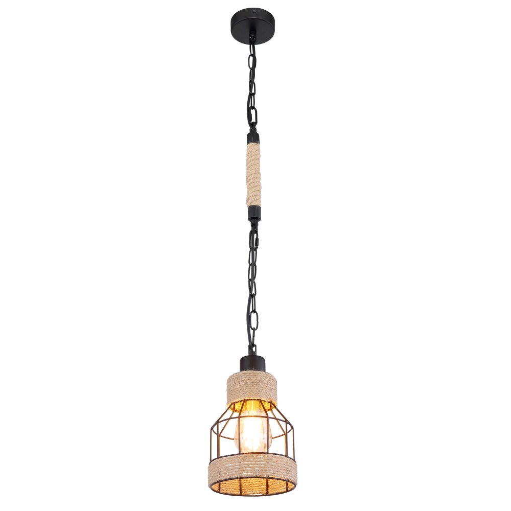 Suspension Globo HALIA Brun, Noir, 1 lumière main product photo