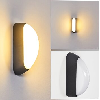 Applique murale d'extérieur Arvier LED Noir, 1 lumière