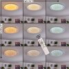 Plafonnier Fondaco LED Blanc, 1 lumière, Télécommandes, Changeur de couleurs