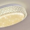 Plafonnier Suno LED Transparent, Blanc, 1 lumière