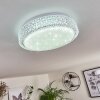 Plafonnier Suno LED Transparent, Blanc, 1 lumière