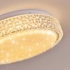 Plafonnier Suno LED Transparent, Blanc, 1 lumière