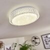 Plafonnier Suno LED Transparent, Blanc, 1 lumière