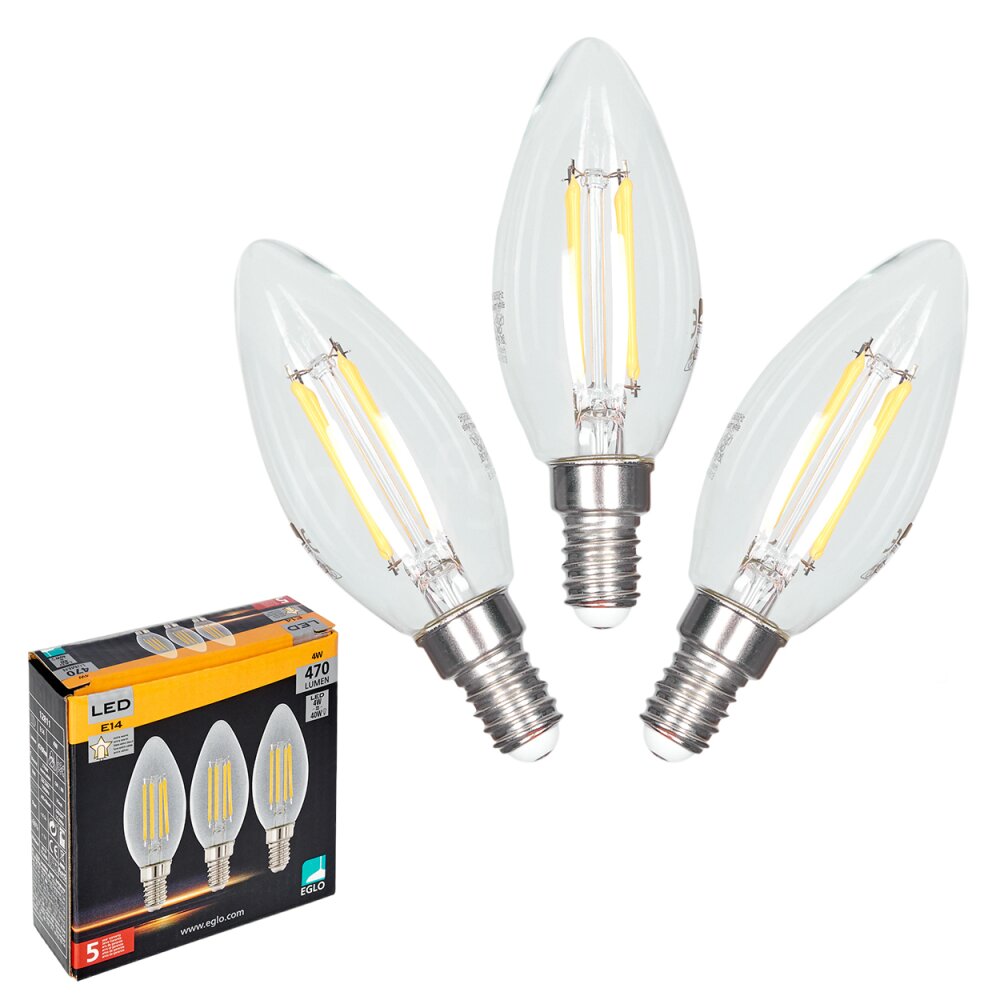 Eglo 3x LED E14 4 Watt 2700 Kelvin 470 Lumen main product photo