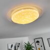 Plafonnier Rosenga LED Blanc, 1 lumière, Télécommandes