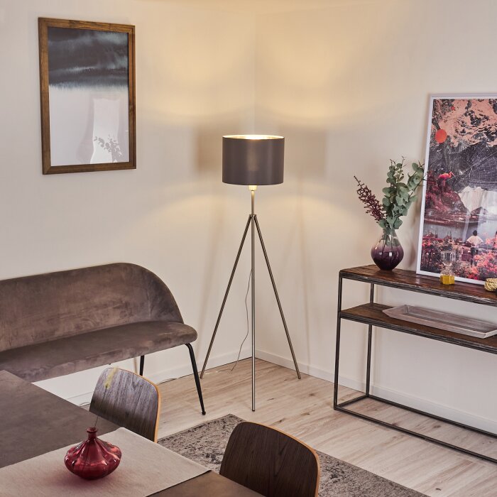 Lampadaire Malu Nickel mat, 1 lumière