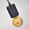 Suspension Ajaccio Noir, 1 lumière