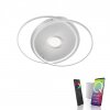 Plafonnier Paul Neuhaus Q-AMIRA LED Acier brossé, 1 lumière, Télécommandes