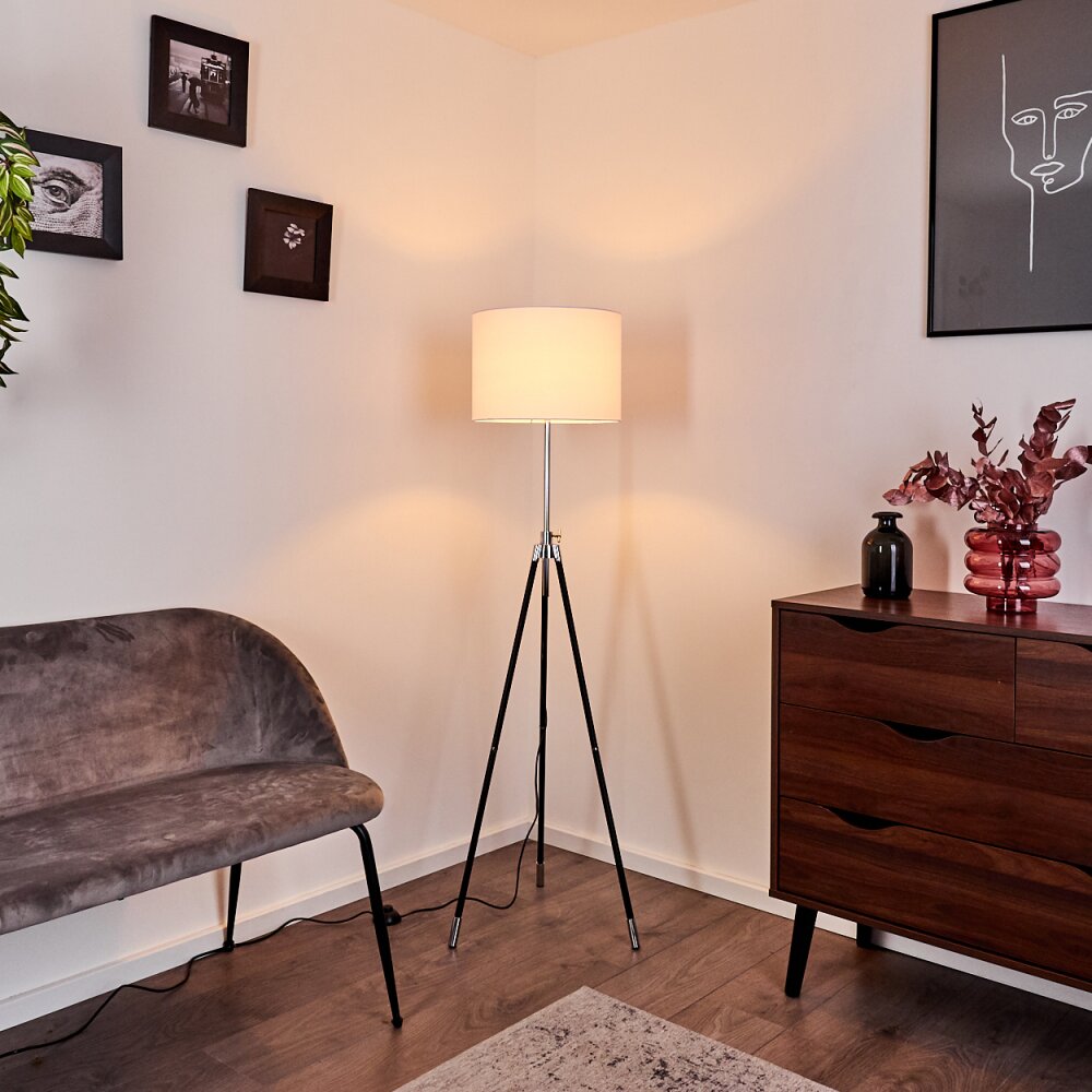 Lampadaire Honoa Chrome, Noir, 1 lumière main product photo