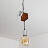 Suspension Hautahi Gris, Bois foncé, 1 lumière